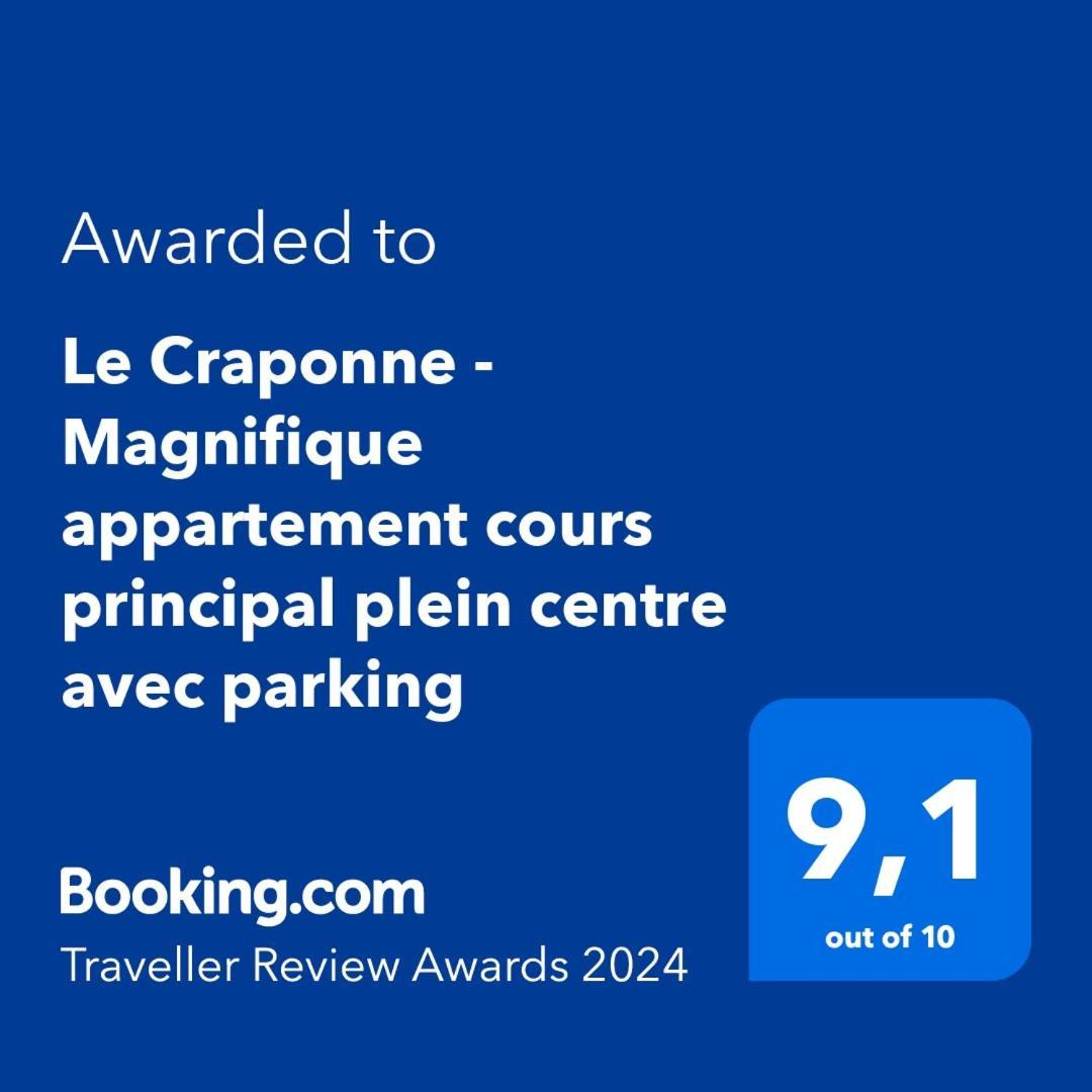 Le Craponne - Magnifique Appartement Cours Principal Plein Centre Avec Parking 살롱드프로방스 외부 사진